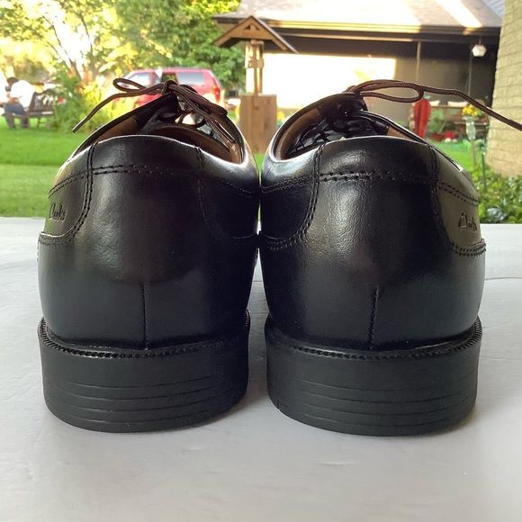 Clark Collection WHIDDON CAP TOE OXFORD Men Dress Black Shoes Lace Tie Sz 11 - Picture 4 of 8